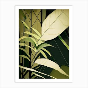 Bamboo Leaf Rousseau Inspired Art Print