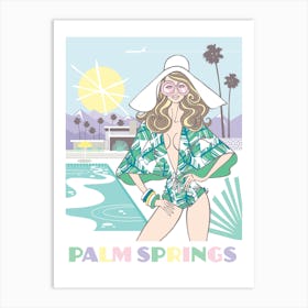 Palm Springs Print Art Print