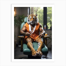 Tiger Spa Art Print