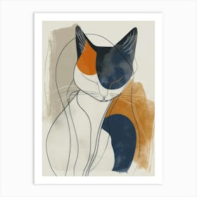 Cat Canvas Print Style Abstract Art Print