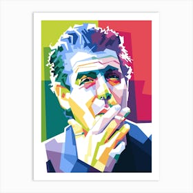 Anthony Bourdain WPAP Art Print