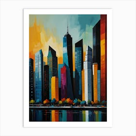 New York City Skyline Art Print