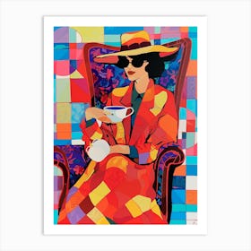 Lady In A Hat Art Print