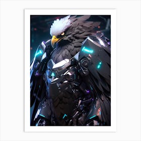 Futuristic Eagle Art Print