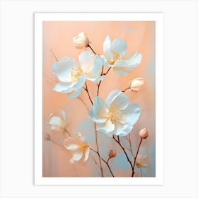 White Flowers 10 Art Print