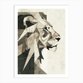 Abstract Lion 9 Art Print