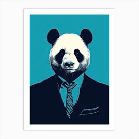Panda Art In Minimalism Style 1 Art Print