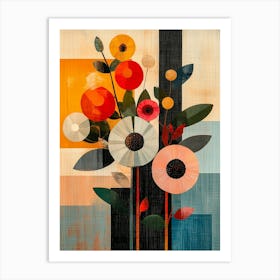 Flowers In A Vase Canvas Print 3 Art Print