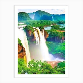 Iguacu Falls Of The North, Brazil Majestic, Beautiful & Classic (3) Art Print