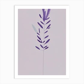 Lavender Herb Simplicity Art Print