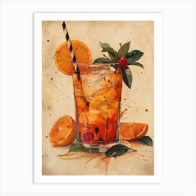 Aperol Spritz Orange 51 Art Print