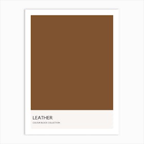 Leather Colour Block Poster Art Print