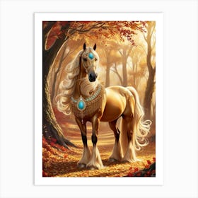 Autumn Horse Art Print