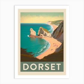Dorset Vintage Travel Poster Art Print