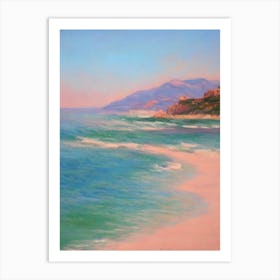 Spiaggia Di Tuerredda Sardinia Italy Monet Style Art Print