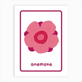 Anemone Flower 1 Art Print