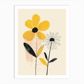 Innsbruck Flower Market Boho Minimalist Style Art Print