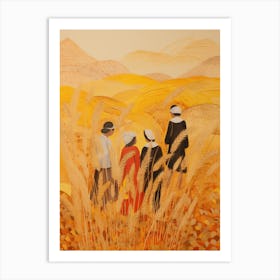 Women In The Wheat Field Art Print