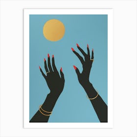 Hands Reaching For The Sun Art Print