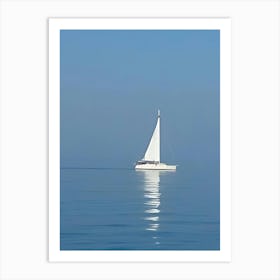 Sailboat In The Sea 6 Art Print