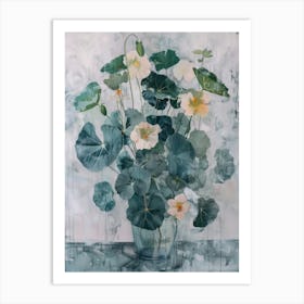 A World Of Flowers Nasturtium 4 Painting Art Print