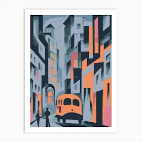 Abstract City Street 4 Art Print