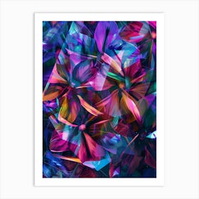 Abstract Flowers 2 Art Print