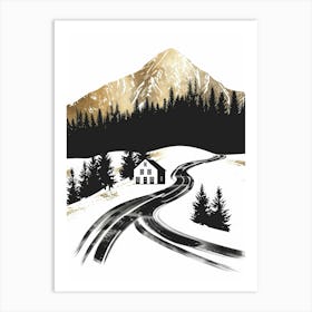 Road To The Mountains 1 Art Print