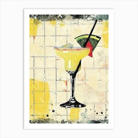 Cocktail Watercolour Inspired Art Print 1