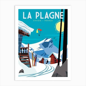 La Plagne Poster Art Print