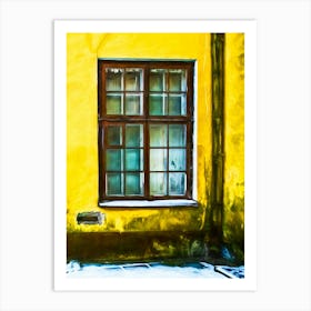 Winter Window Tallinn Art Print