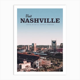 Visit Nashville Art Print