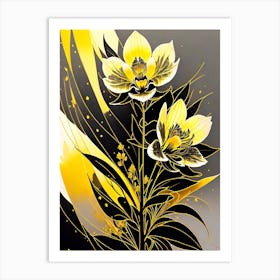 Yellow Orchids 4 Art Print