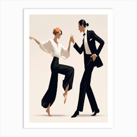 Tango Dancers 6 Art Print