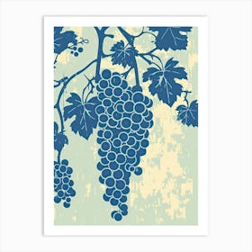 Grapes Illustration 1 Art Print