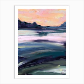 Sunset Lake Art Print