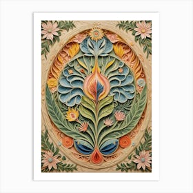 Carved Flower Rhapsody Art Print