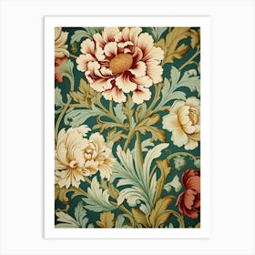 Floral Wallpaper 145 Art Print