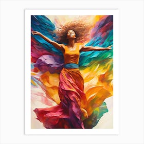 Angel Wings Manifestation 1 Art Print