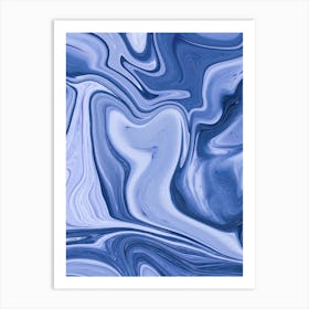 Abstract Blue Background Art Print