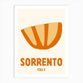 Sorrento, Italy, Graphic Style Poster 1 Art Print