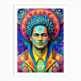 Psychedelic Man 2 Art Print