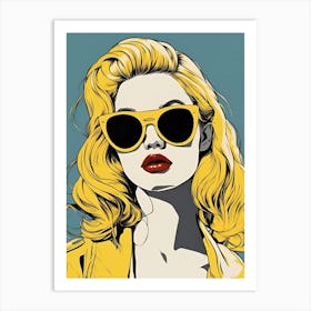 Woman Pop Art Art Print