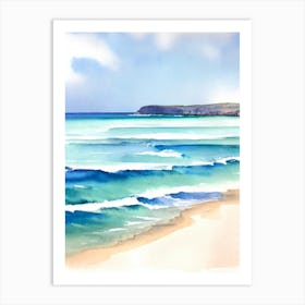 Bateau Bay Beach 2, Australia Watercolour Art Print