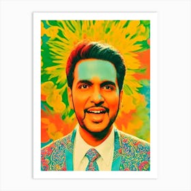 Javed Ali Colourful Pop Art Art Print