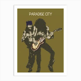 Paradise City Axl Roses & Slash Guns N Roses Art Print