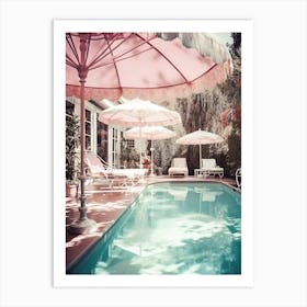Hollywood Pool Art Print