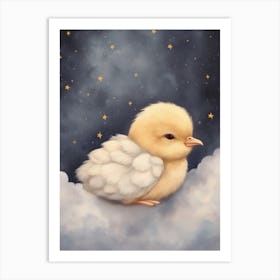 Sleeping Baby Chick 2 Art Print