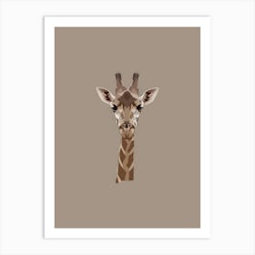 Giraffe Head Art Print