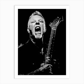 James Hetfield Metallichead band music 7 Art Print